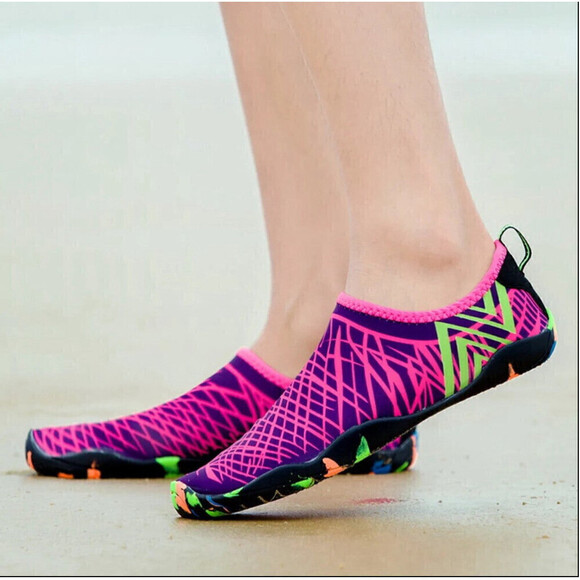 Swim Shoes In Pink and Purple - Picture 1 of 4